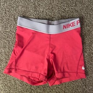 Nike Women's Bright Pink Athletic Shorts